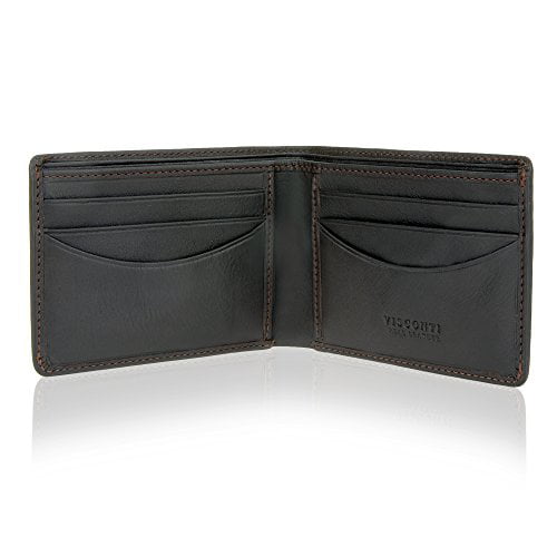 Visconti HT3 Genuine Leather Men Wallet Slim Compact Card Holder Bifold Gift Box